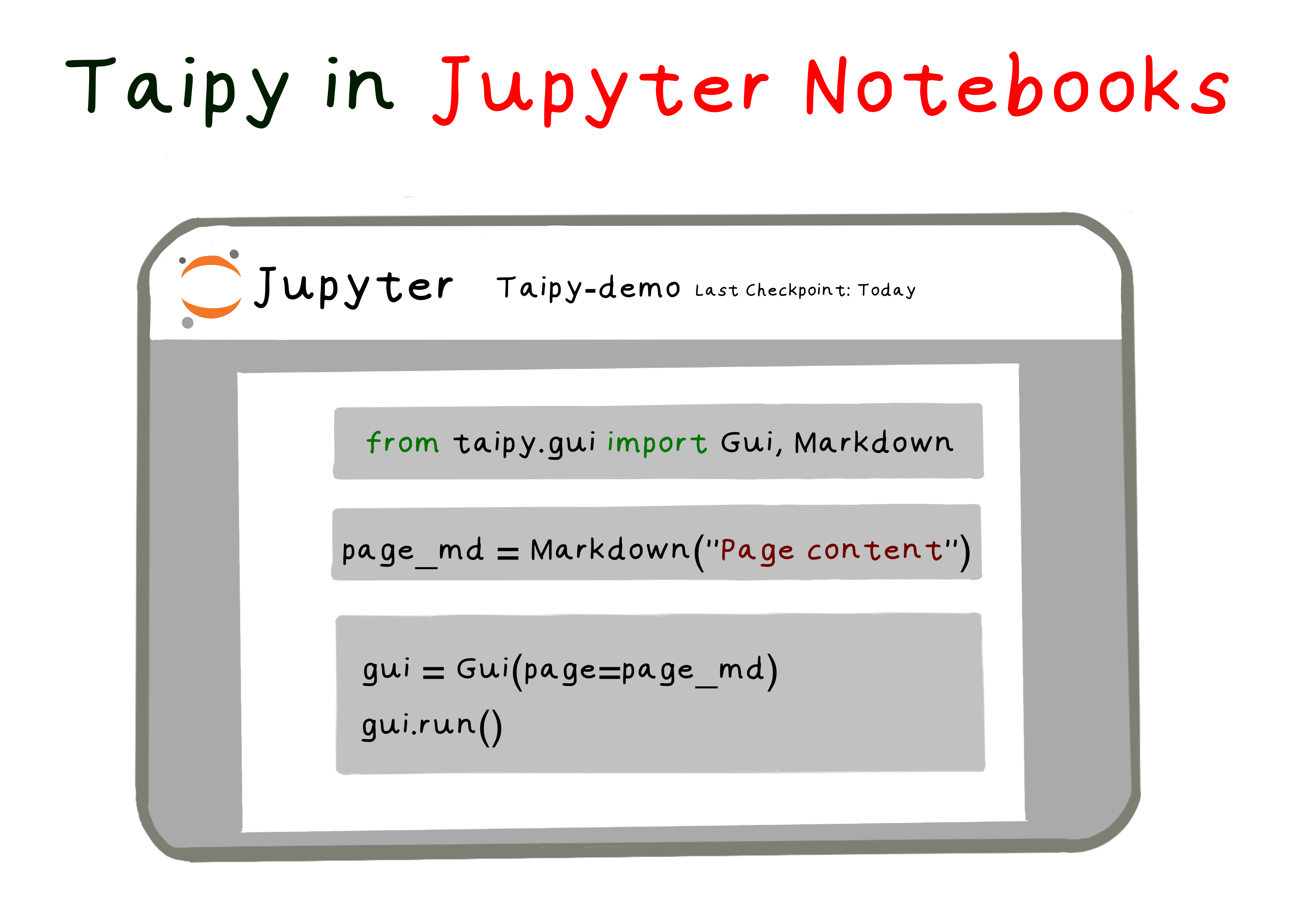 Taipy GUI in Jupyter Notebooks